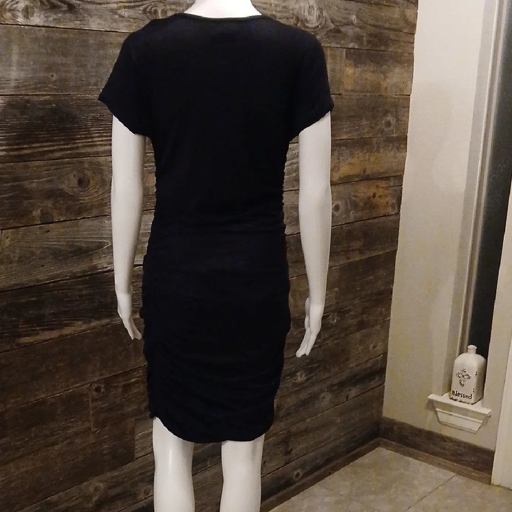 Chic Black Midi Dress - Picture 4 of 7